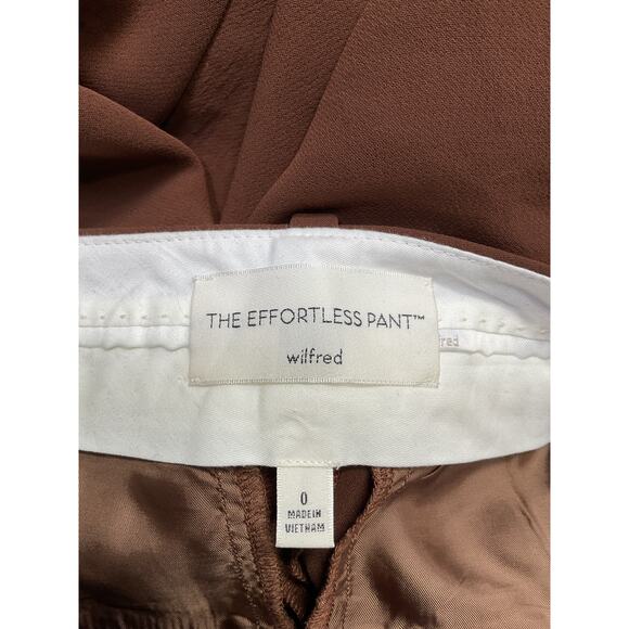 Wilfred 'The Effortless' Brown Wide Leg Pant Size 0 - Picture 4 of 5